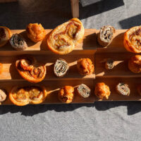 palmiers salés, galette de sarrasin